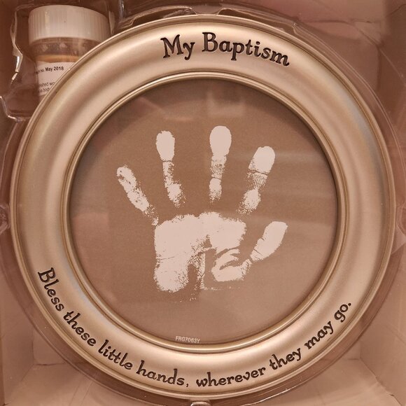 Hallmark My Baptism Handprint Frame - Picture 2 of 3